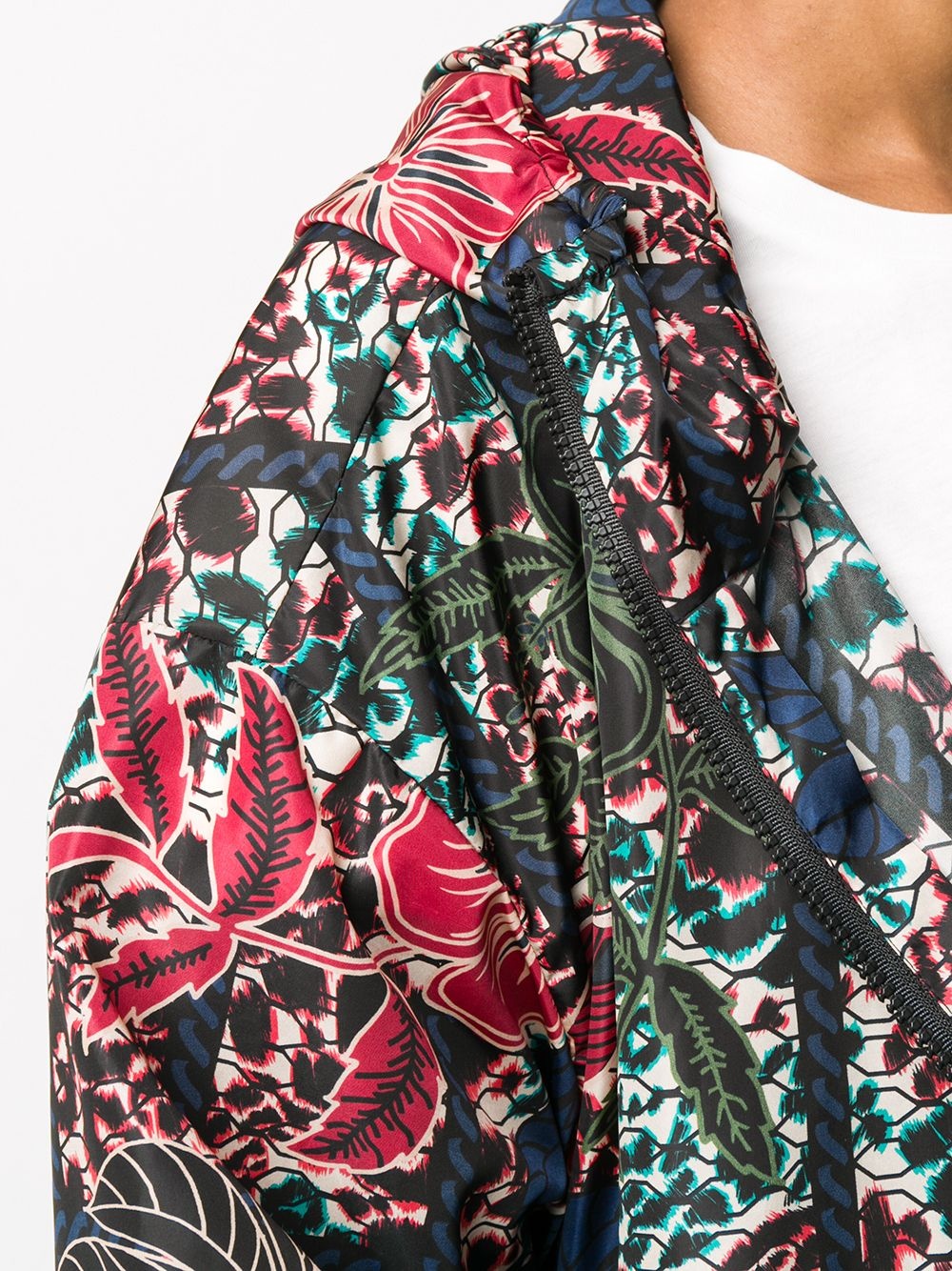 floral print raincoat - 5