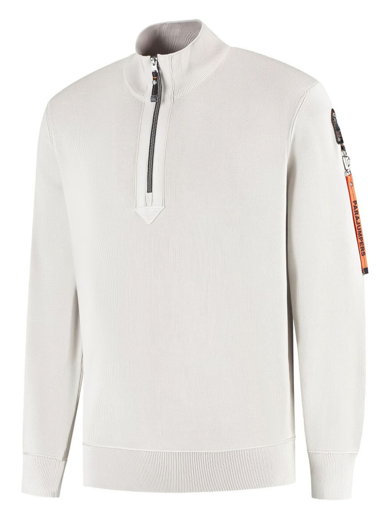 PARAJUMPERS half-zip ribbed sweater outlook