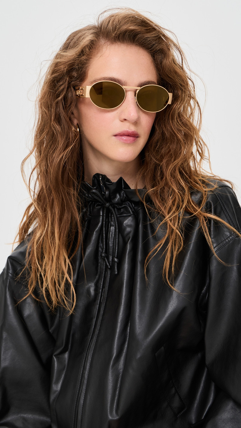 VERSACE Medusa Deco Oval Sunglasses outlook