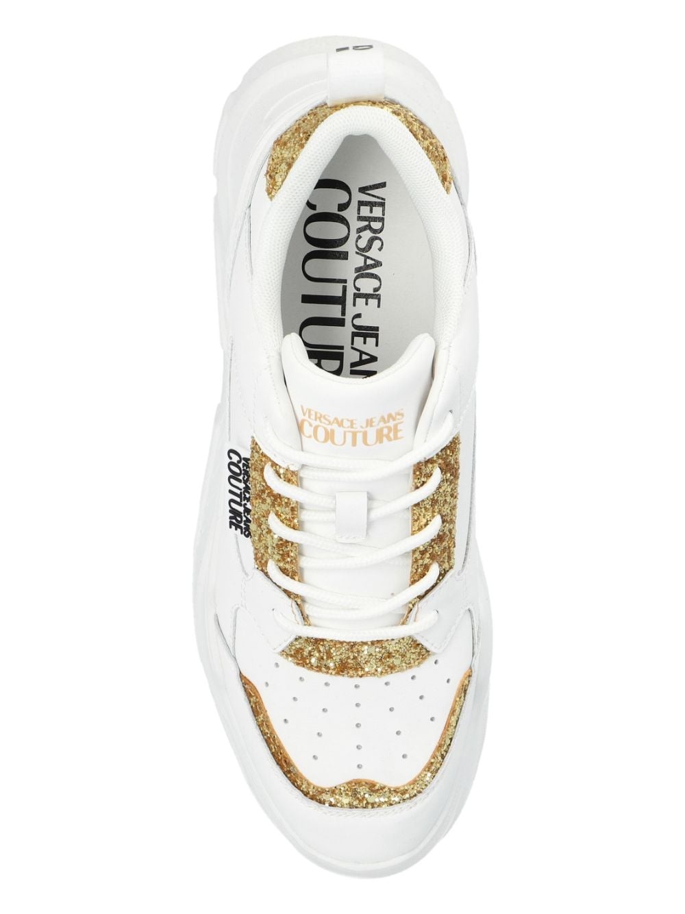 logo-patch glitter-detailing sneakers - 6
