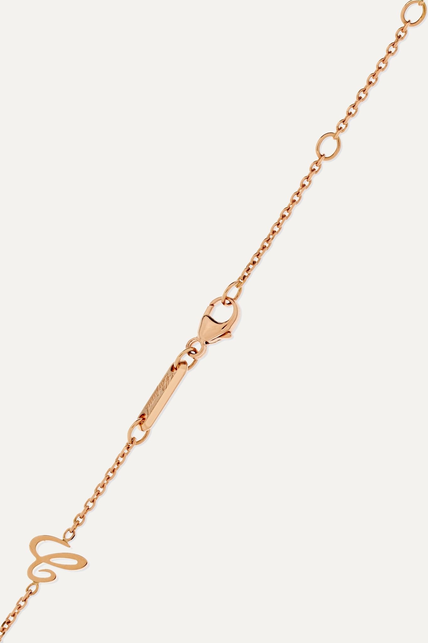 Happy Diamonds 18-karat rose gold diamond necklace - 3