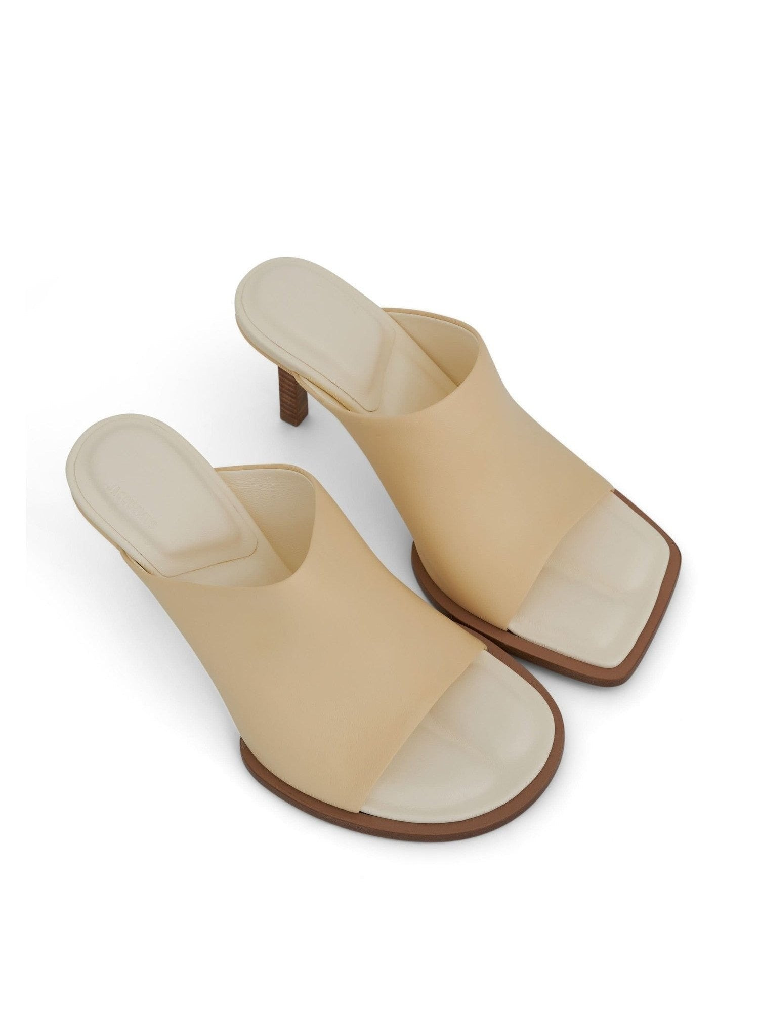 Carre Geometric Mules in Off White - 4