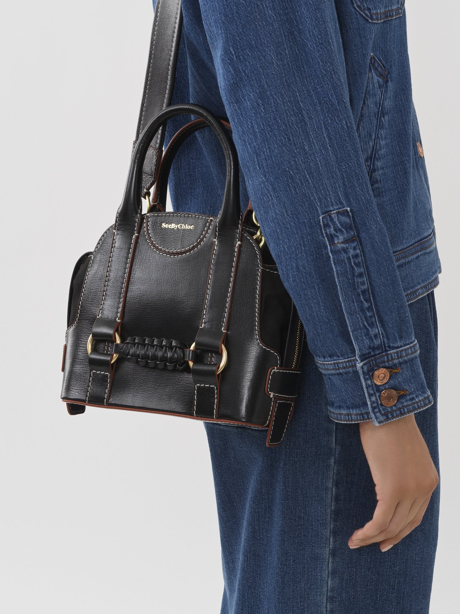 SADDIE SMALL DOUBLE HANDLE BAG - 4