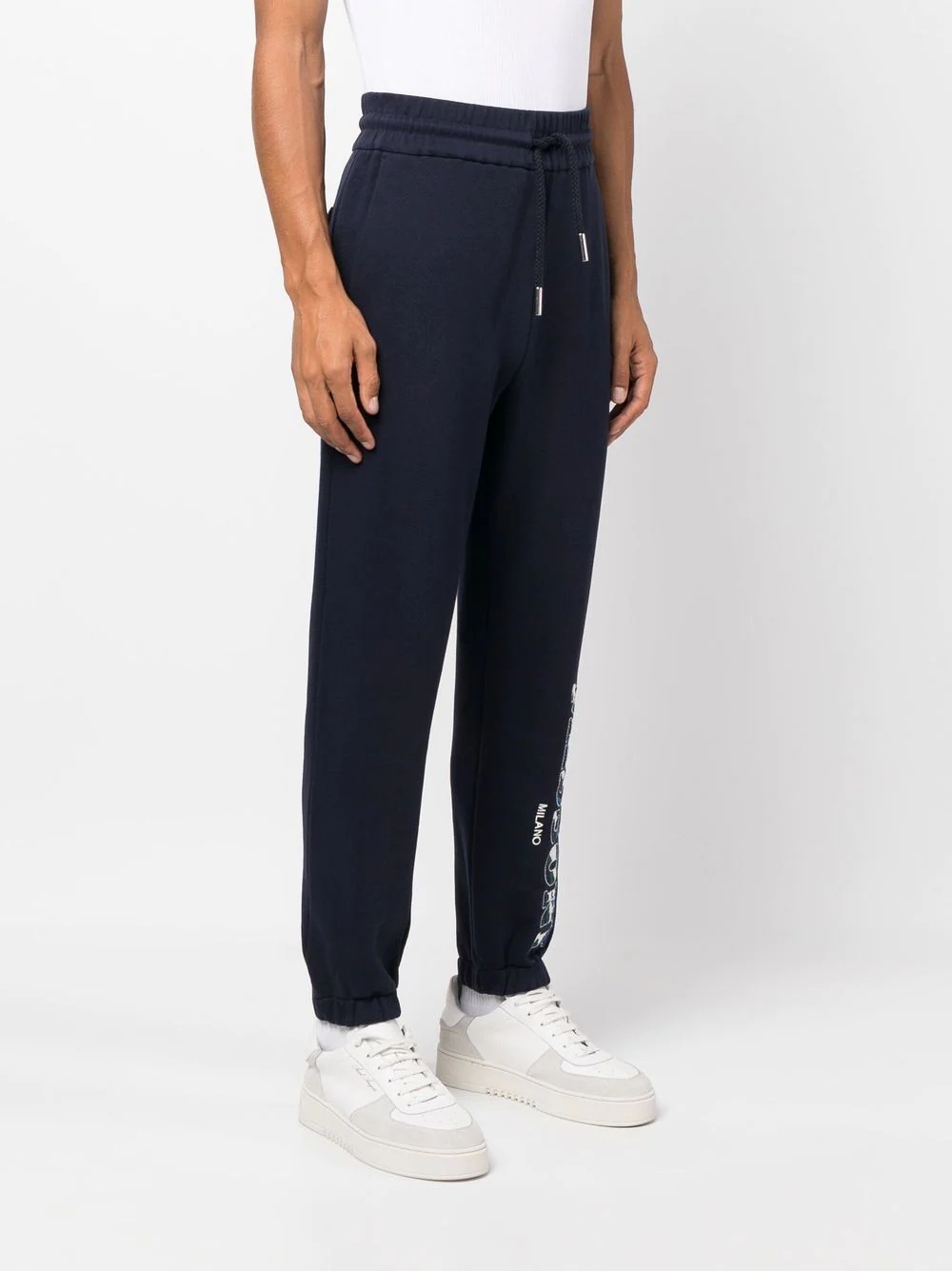 logo-embroidered track pants - 3