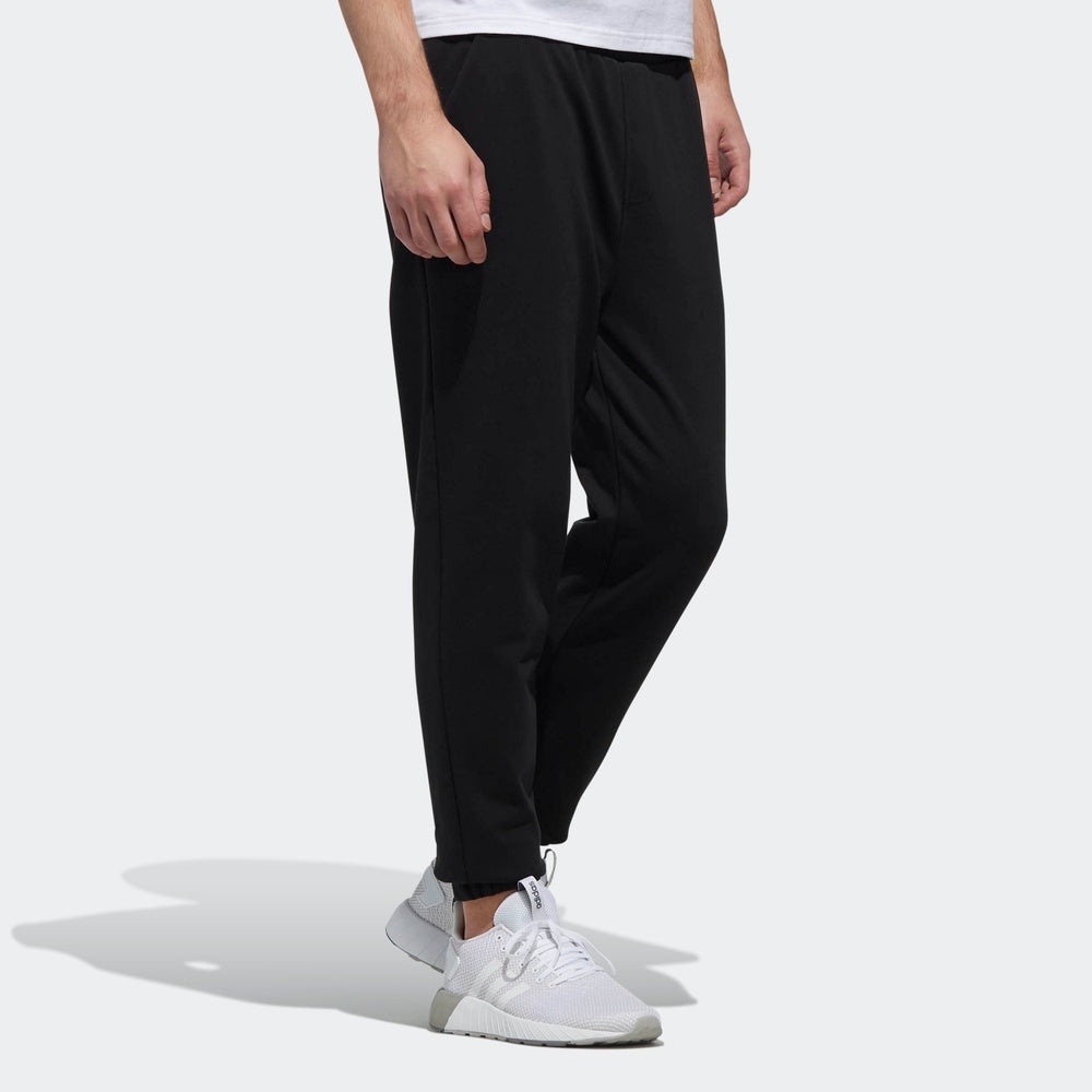adidas neo logo Cozy Breathable Casual Sports Long Pants Black DZ7581 - 5