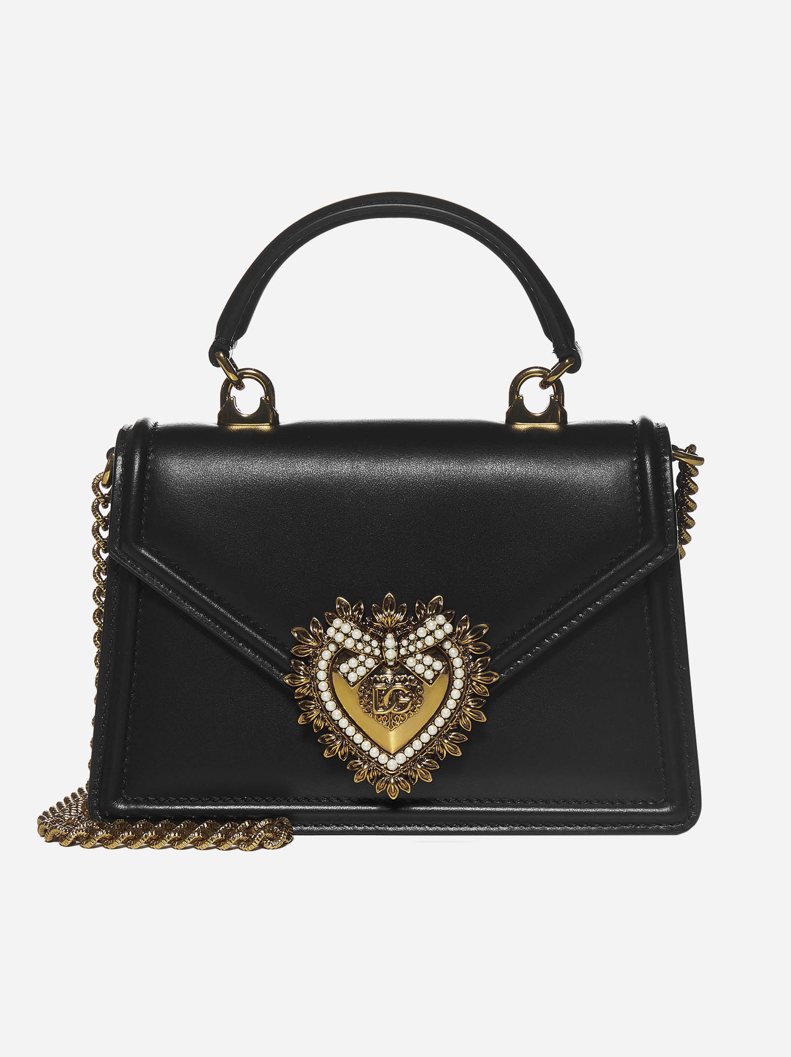 Dolce & Gabbana Devotion small leather bag | REVERSIBLE
