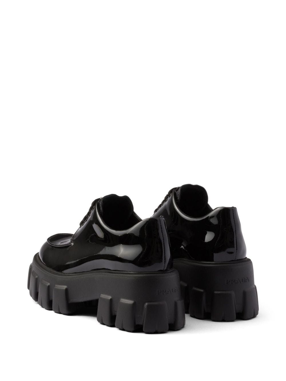 Monolith patent leather lace-up shoes - 3