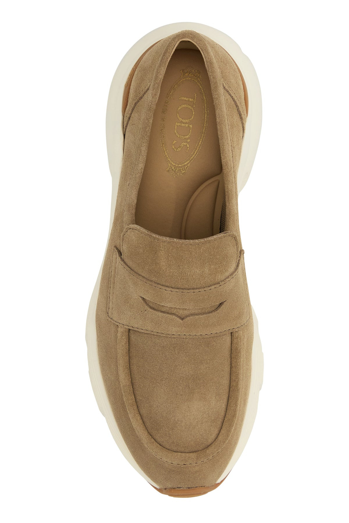 Dove grey suede loafers - 4