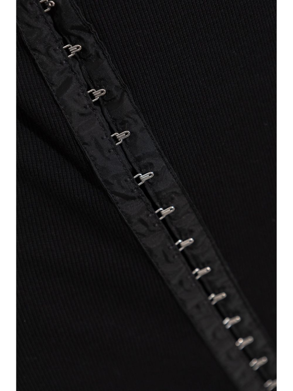 overlapping-panel midi dress - 5