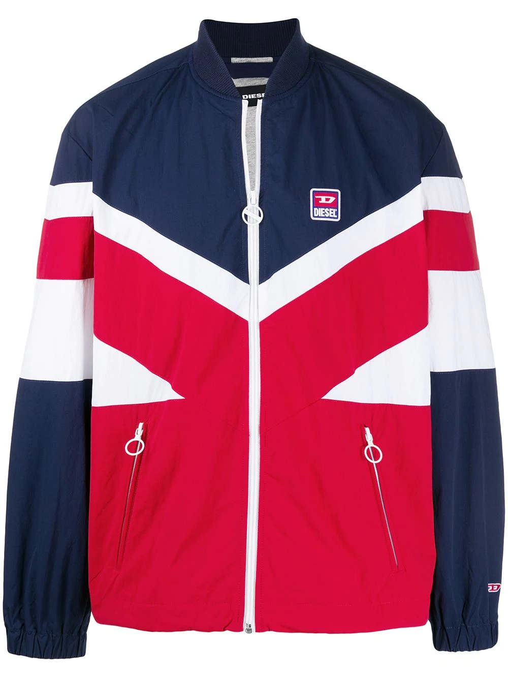 colour-block technical jacket - 1