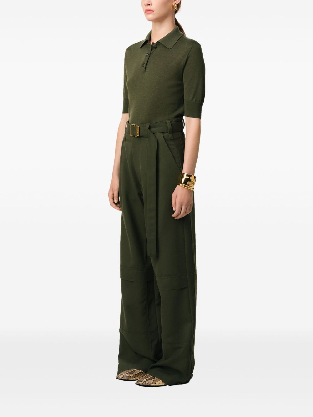wool cargo pants - 3