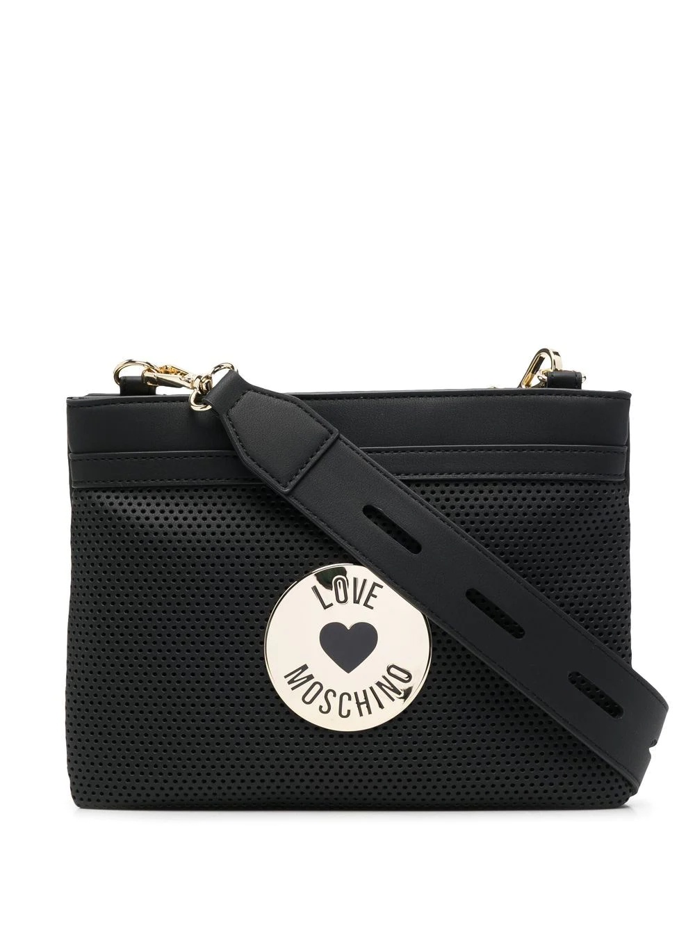 logo-plaque crossbody bag - 1