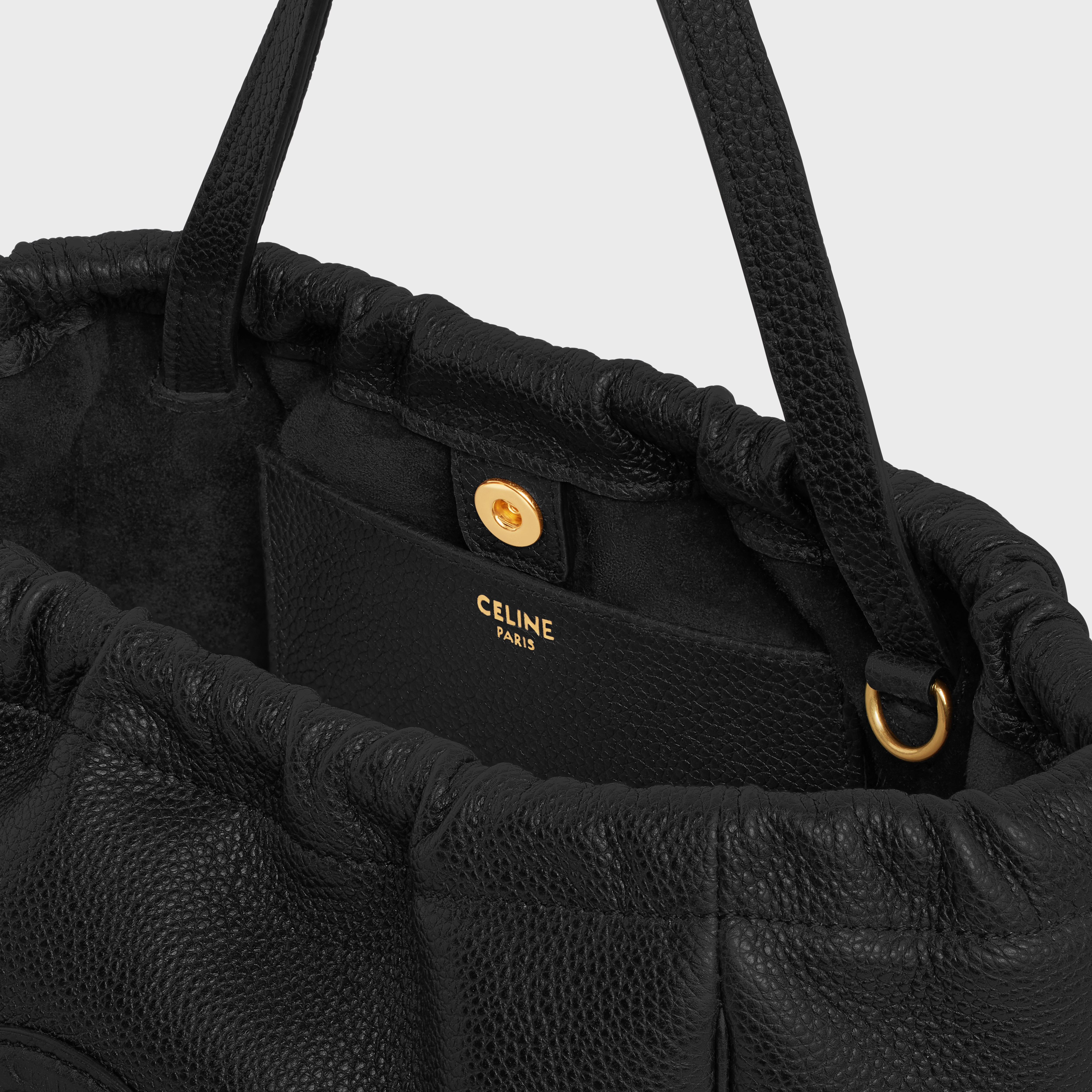 SMALL CABAS DRAWSTRING CUIR TRIOMPHE in Grained calfskin - 4