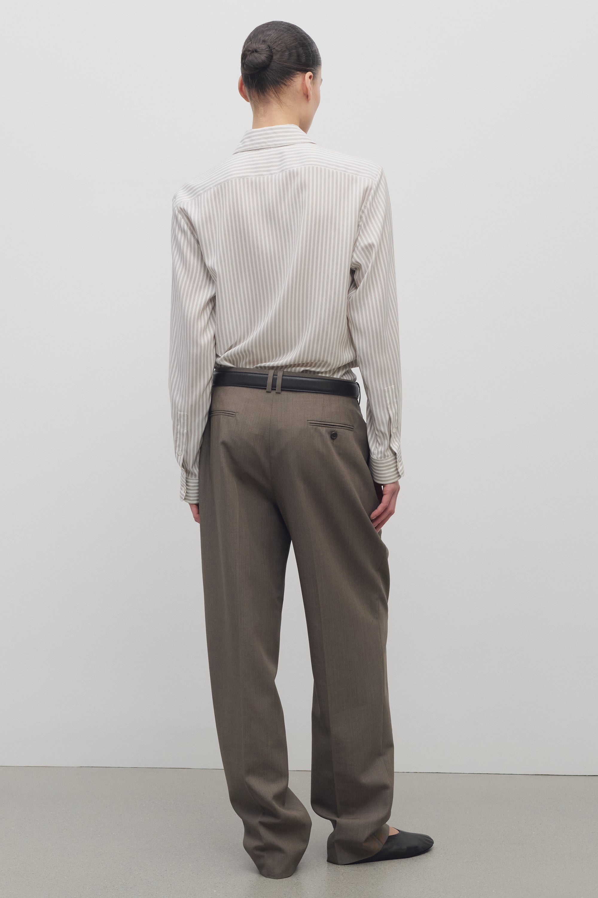 Bryce Pant in Wool and Silk - 5