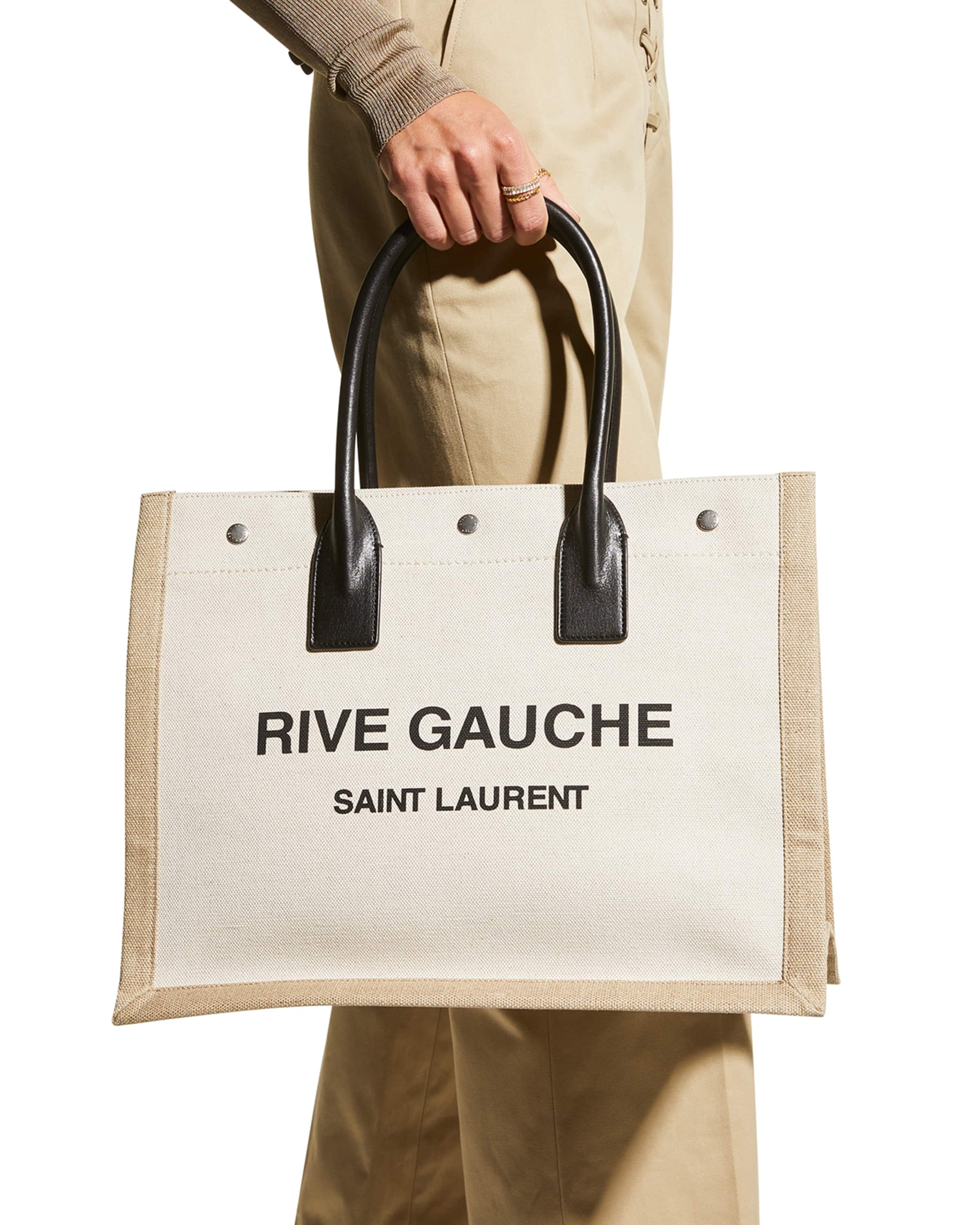 Rive Gauche Small Canvas East-West Tote Bag - 2