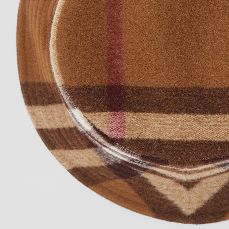 Burberry Exaggerated Check Wool Bucket Hat outlook