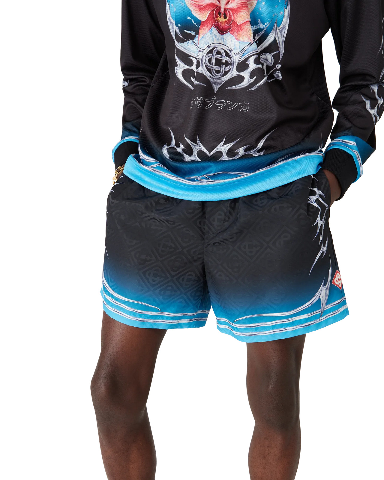 Blades Jacquard Swim Shorts | Casablanca Paris - 5