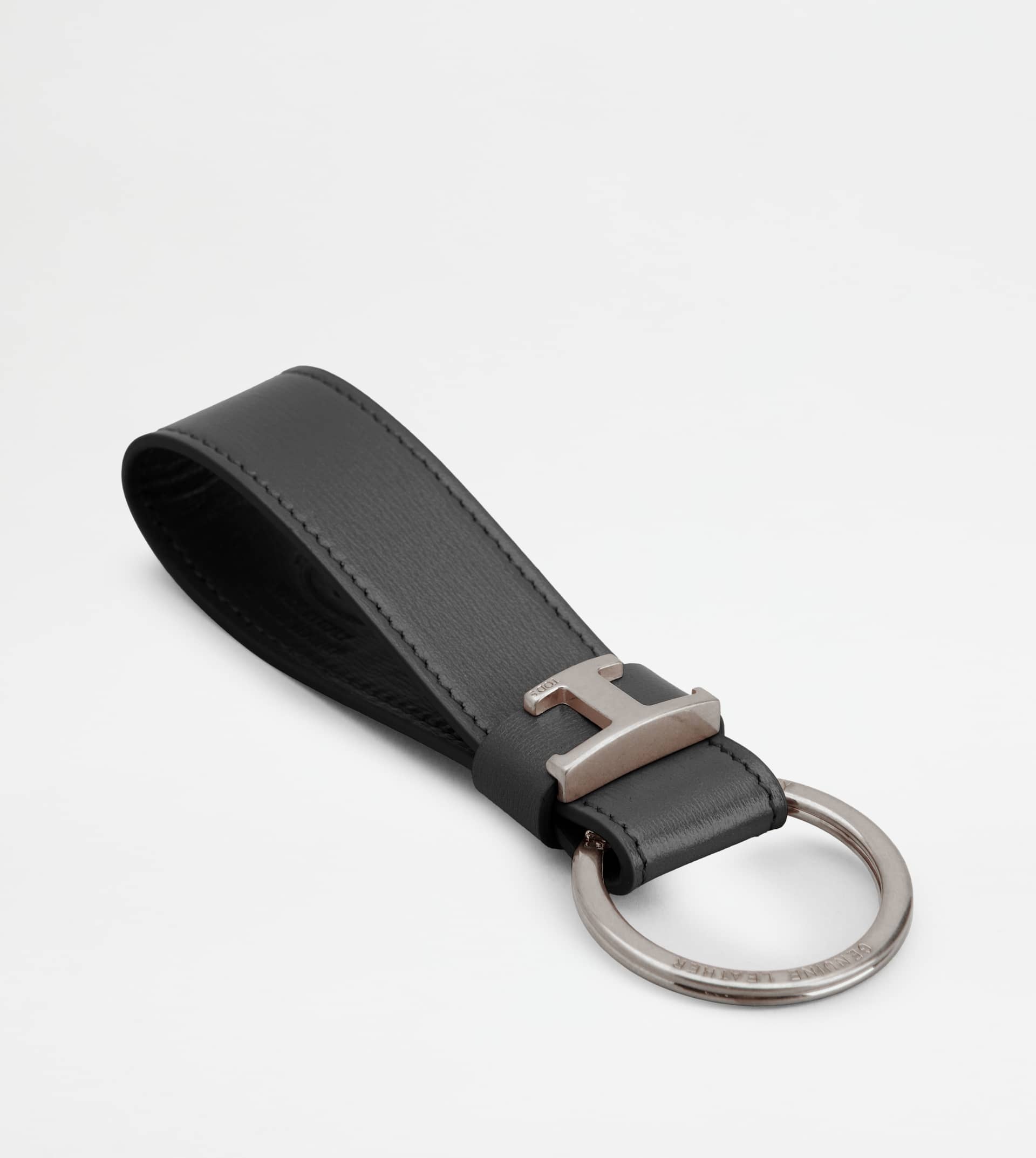 KEY HOLDER IN LEATHER - BROWN - 2