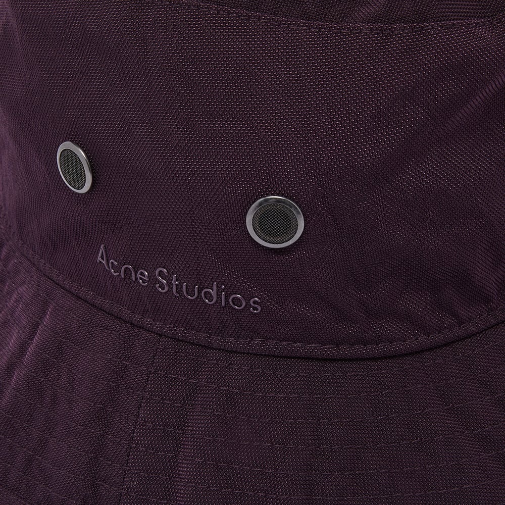 Acne Studios Brimmo Nylon Logo Bucket Hat - 2