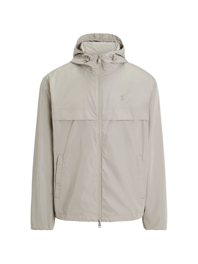 hooded zip-fastening jacket 1