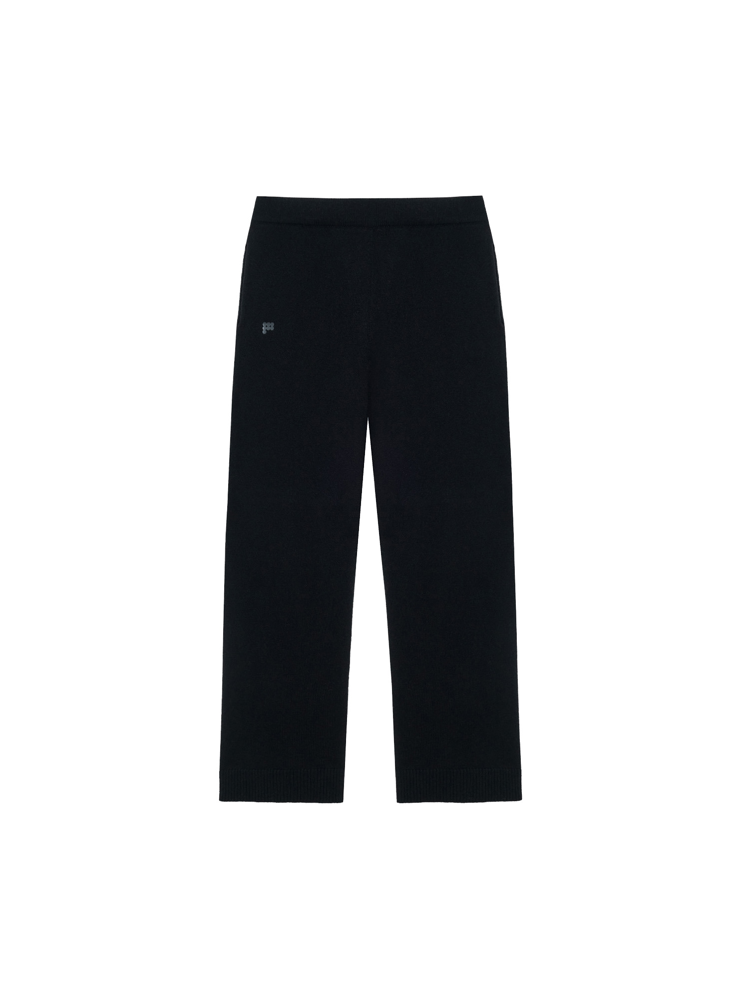 Archive Womens Recycled Cashmere Loose Track Pants - Black - 1