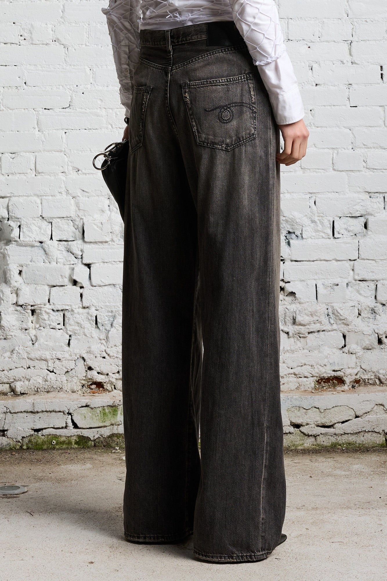 DAMON PLEATED WIDE LEG - ELLERY BLACK | R13 - 6