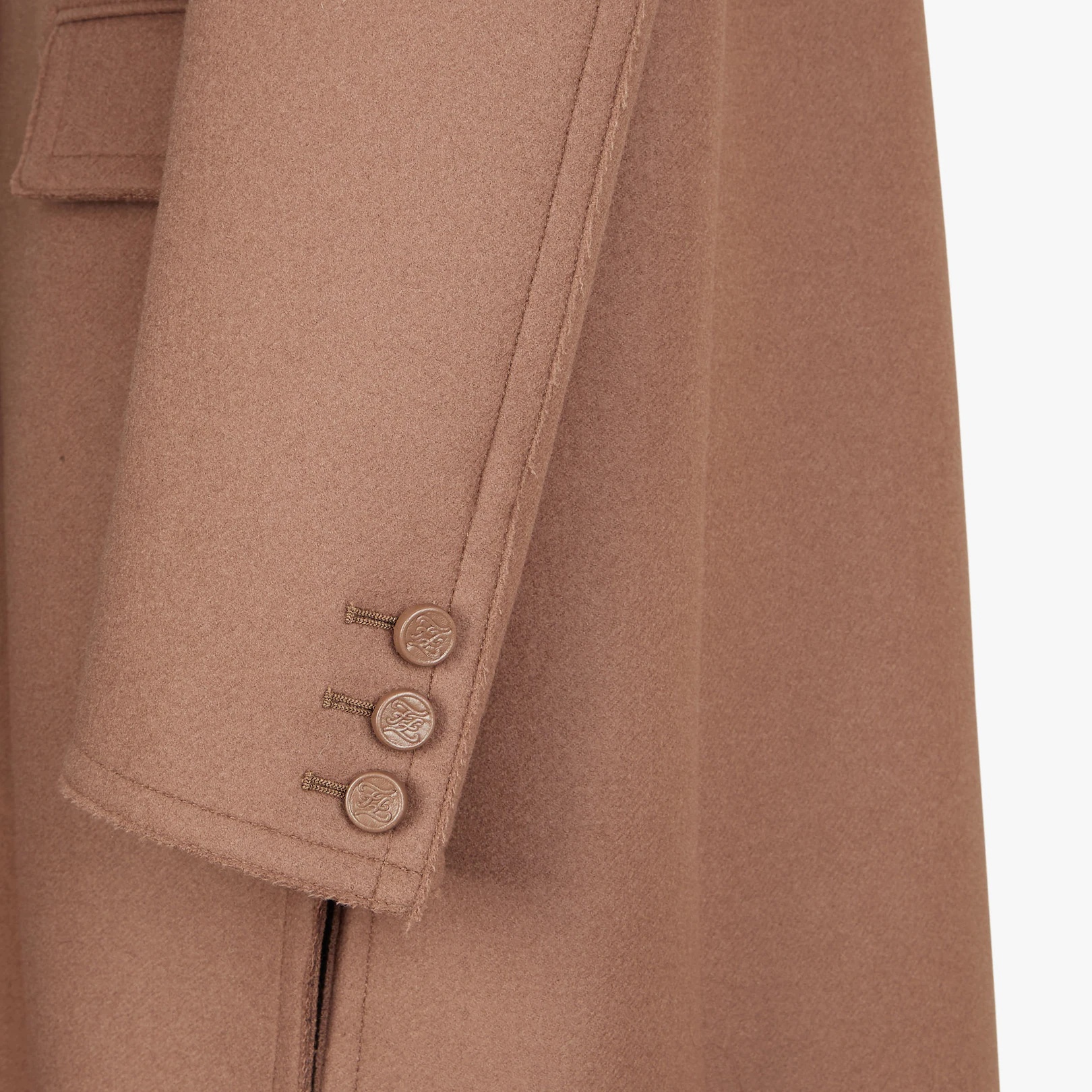Brown wool coat - 3