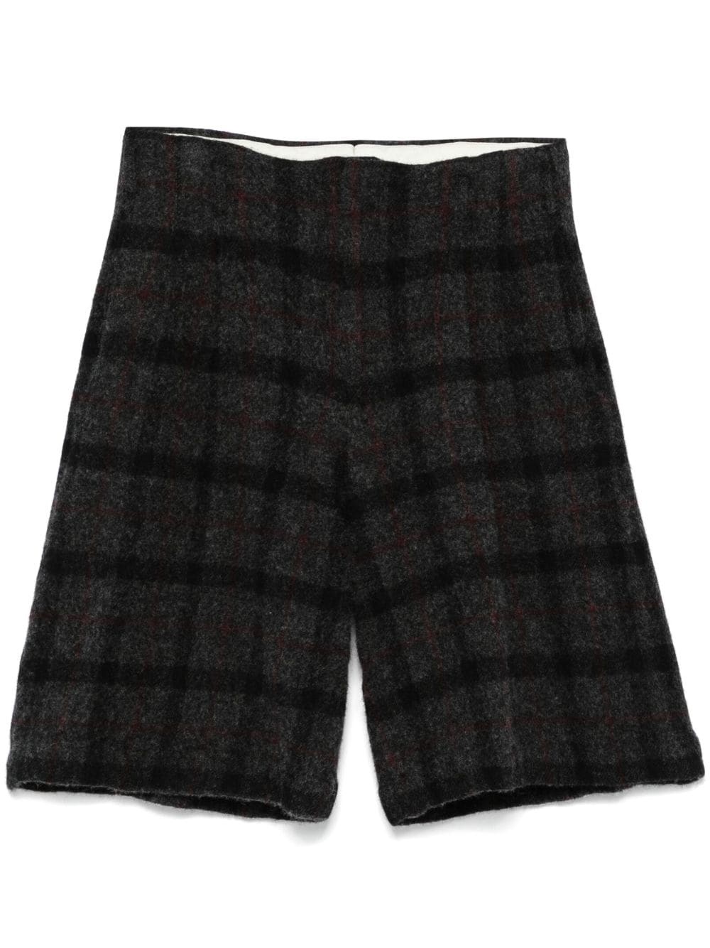 plaid-pattern shorts - 1