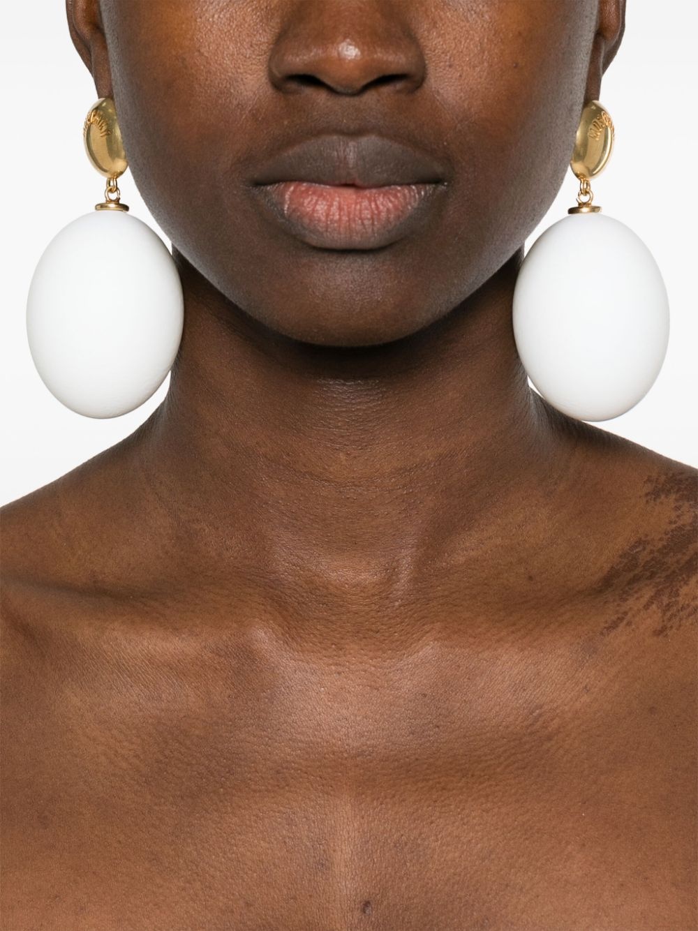 egg-pendant earrings - 2