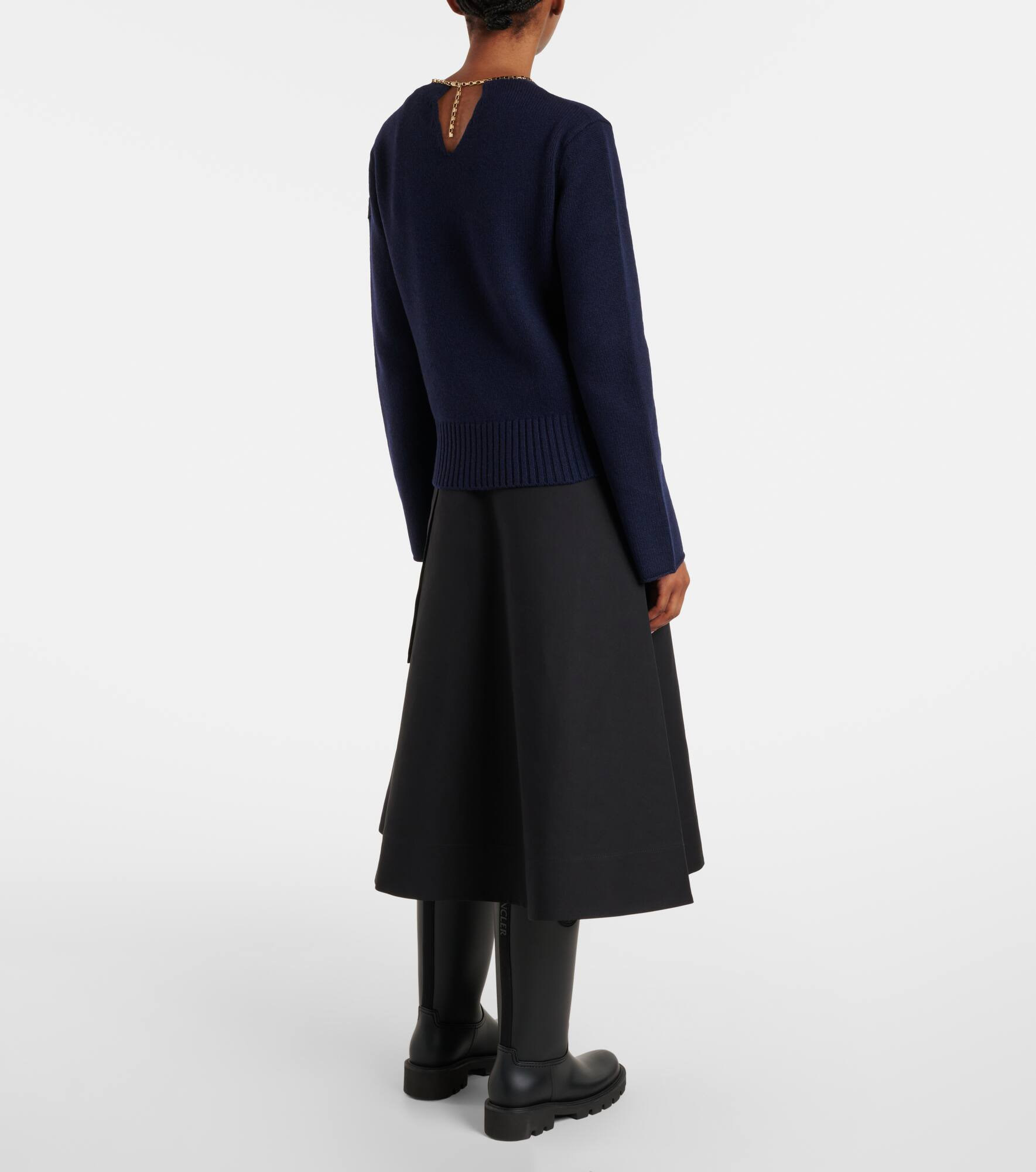 Ribbed-knit wool and cashmere sweater - 3