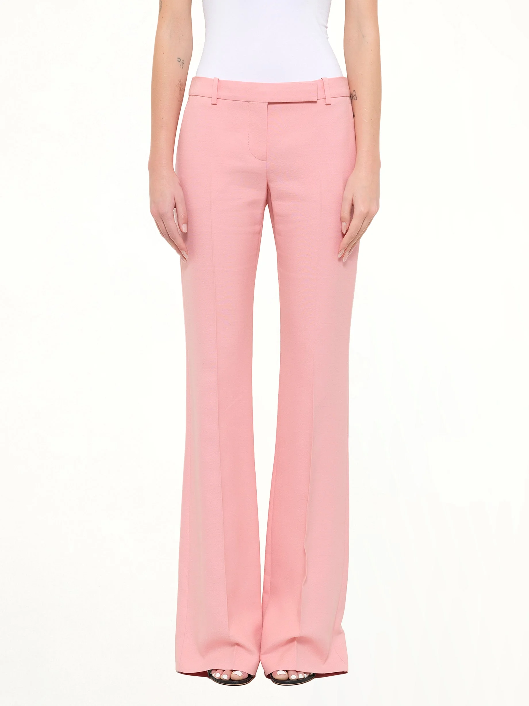 Narrow Bootcut Pants in Anemone - 1