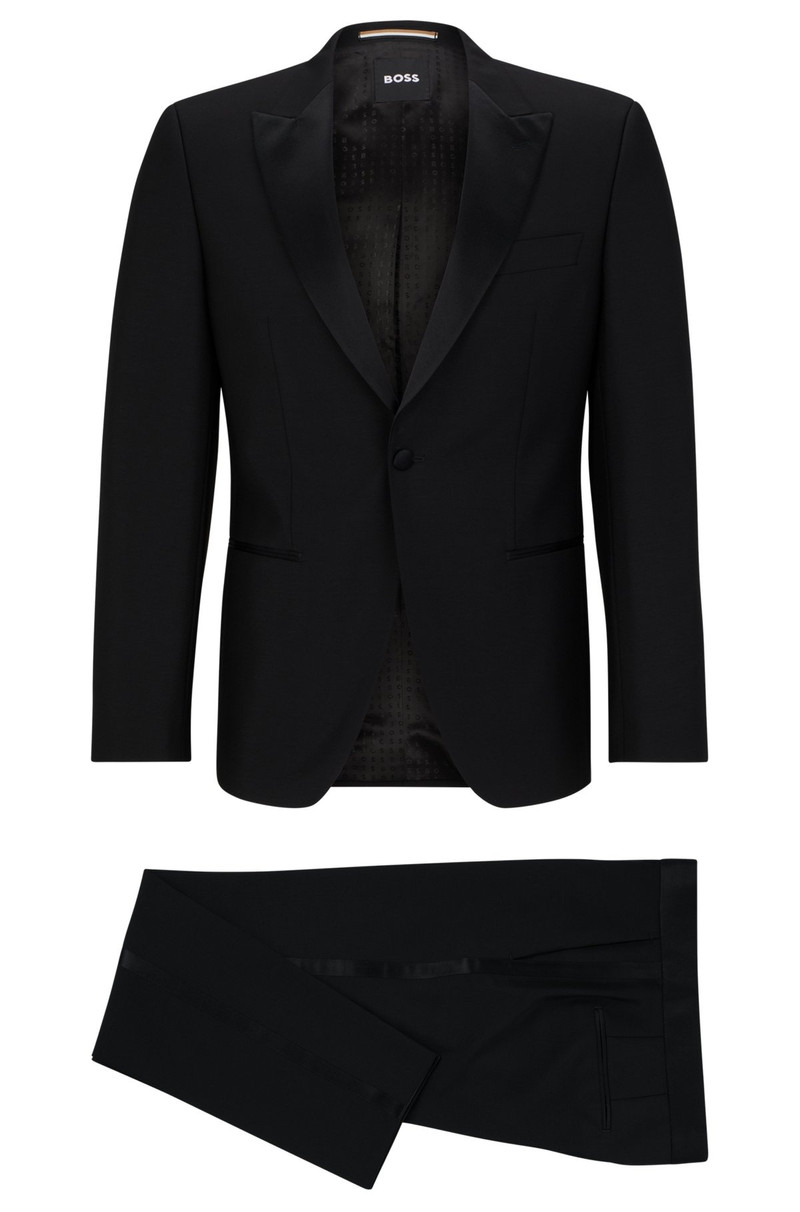 SLIM-FIT TUXEDO IN ITALIAN VIRGIN WOOL AND MOHAIR 9