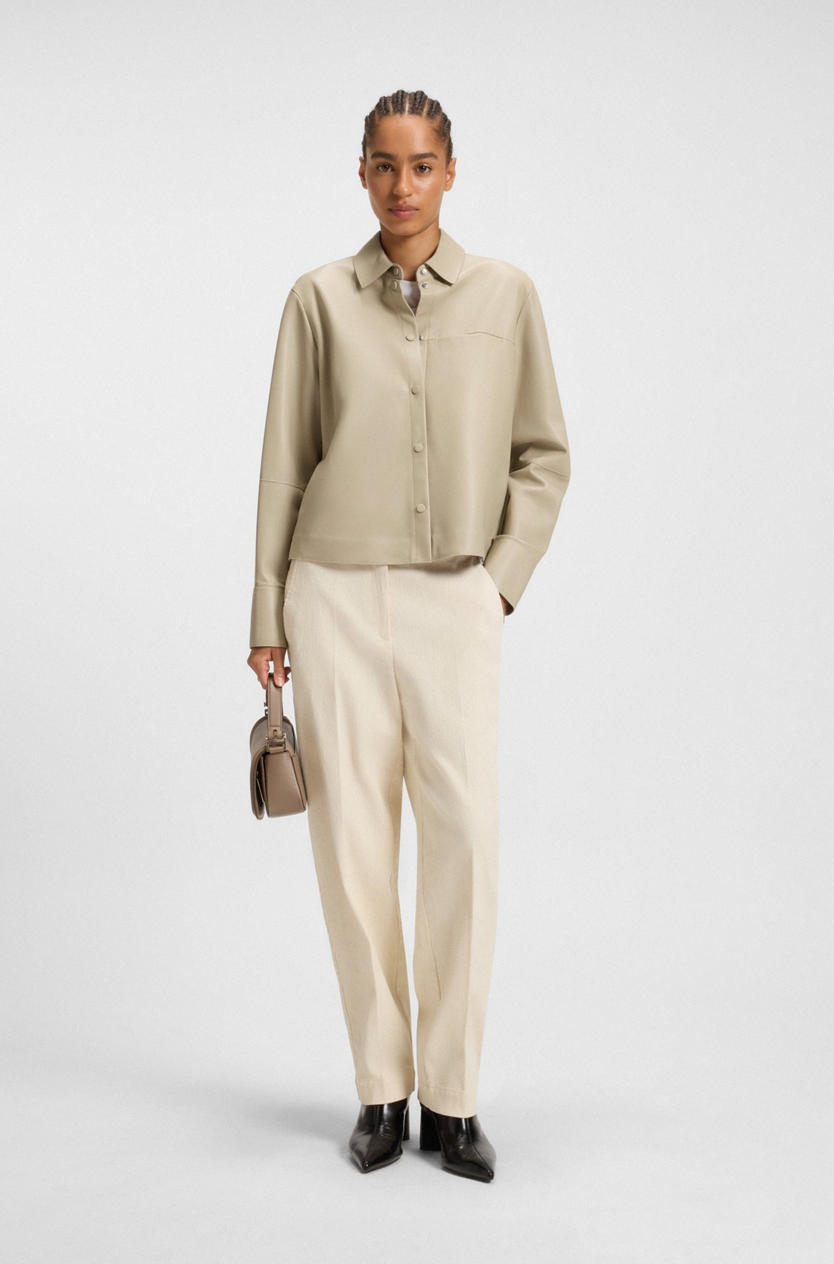 REGULAR-FIT BLOUSON JACKET IN NAPPA LEATHER - 3