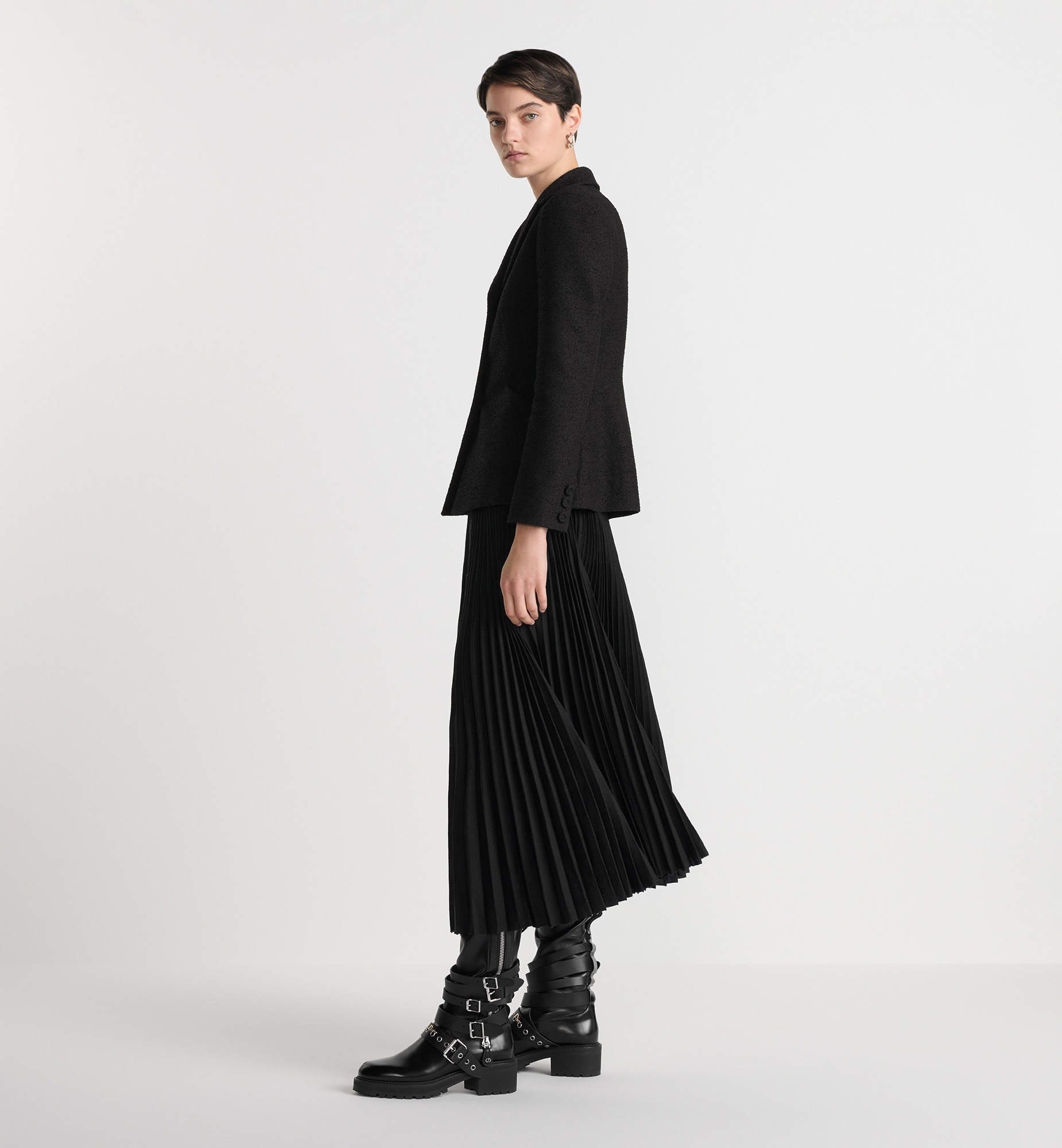 Pleated Mid-Length Skirt - 3