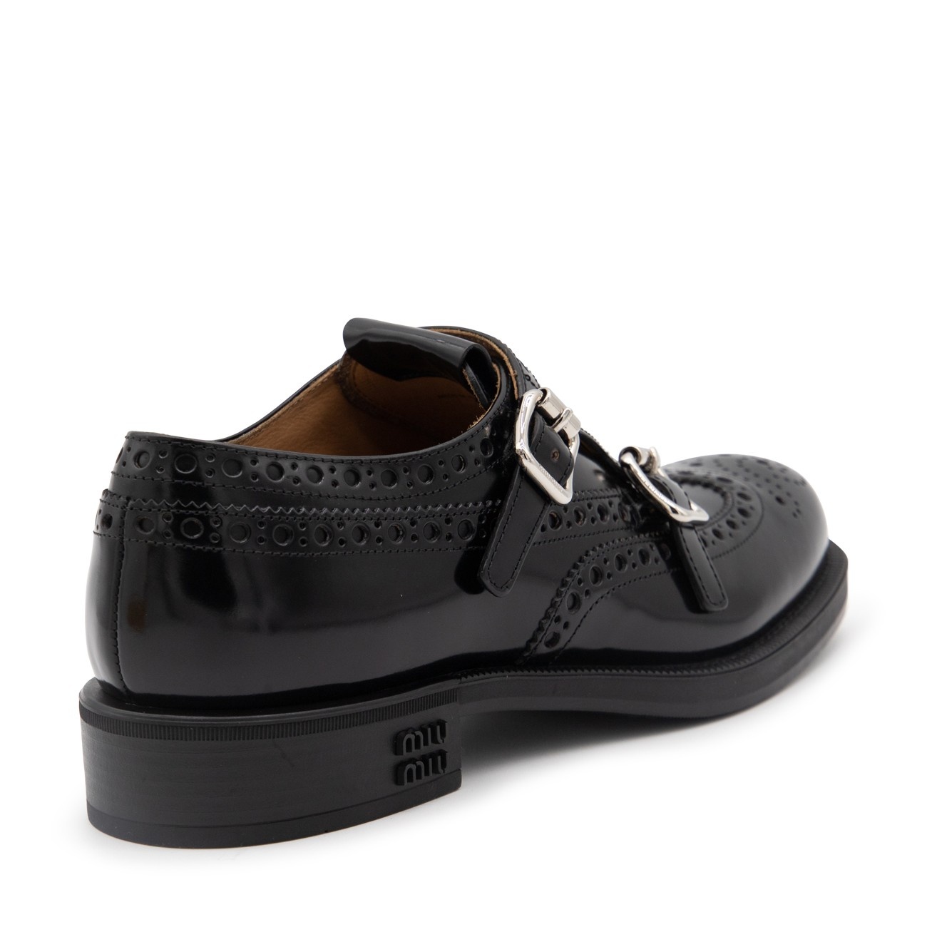 black leather formal shoes - 3
