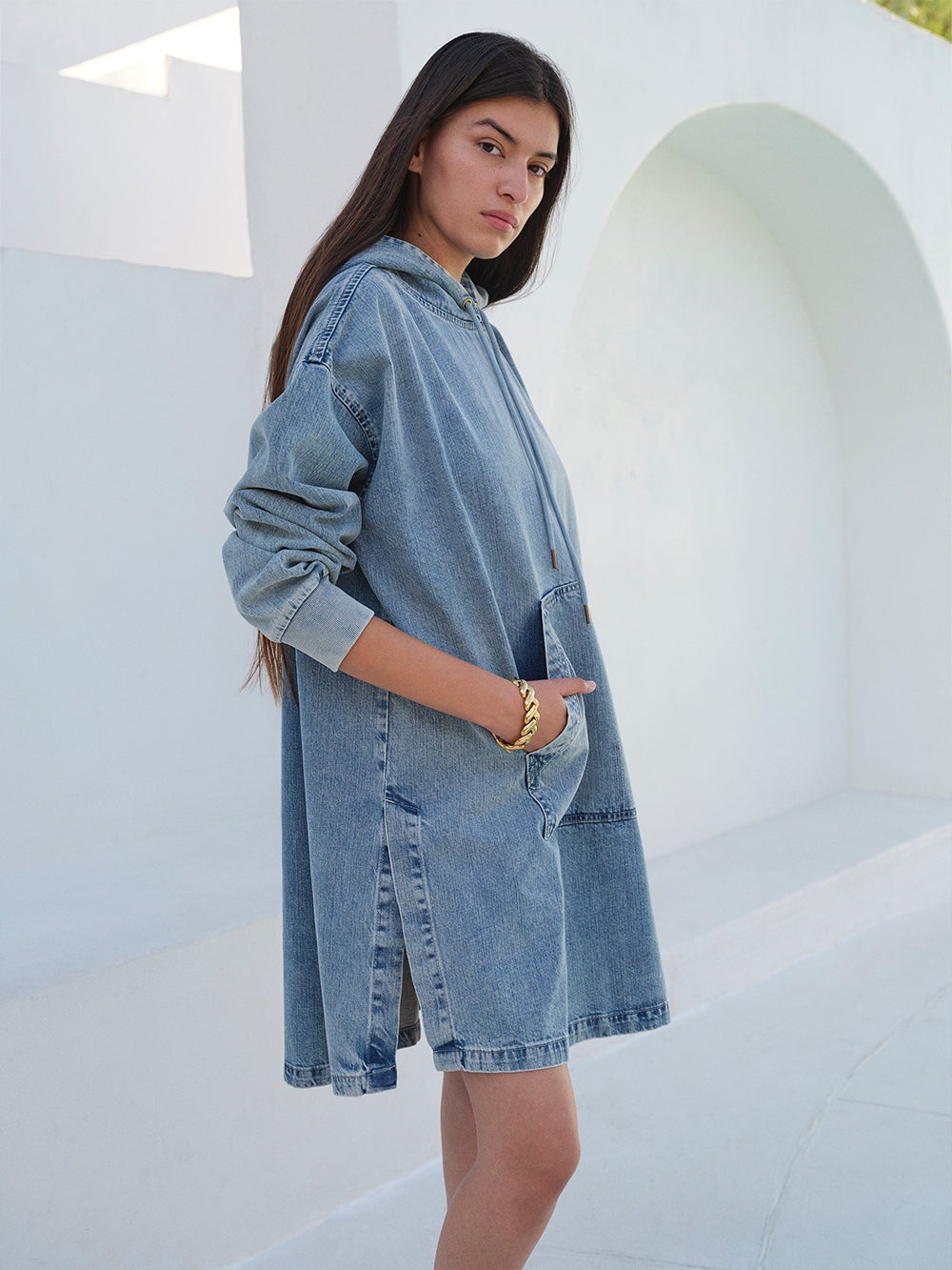Oversized Popover Hoodie in Sophia - 2
