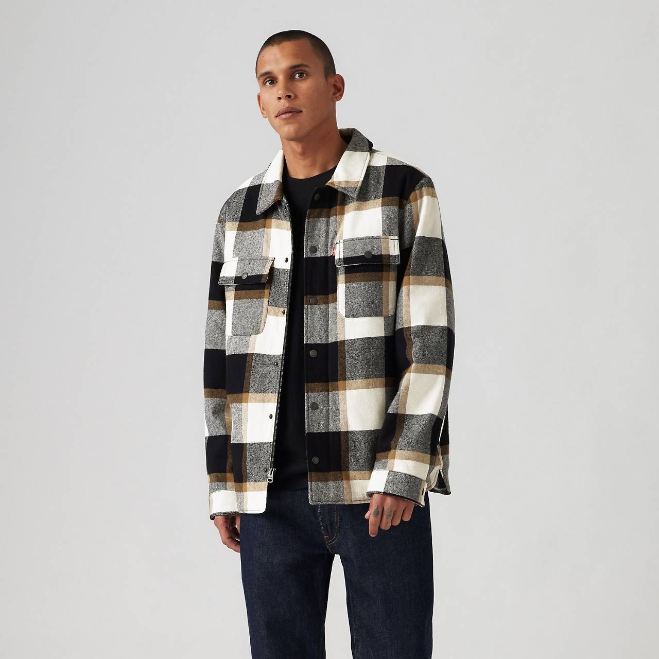 COTTON PLAID SHACKET - 2