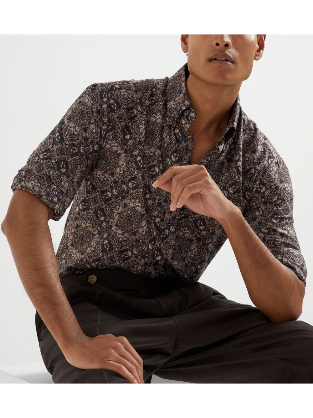 cotton-twill shirt - 6