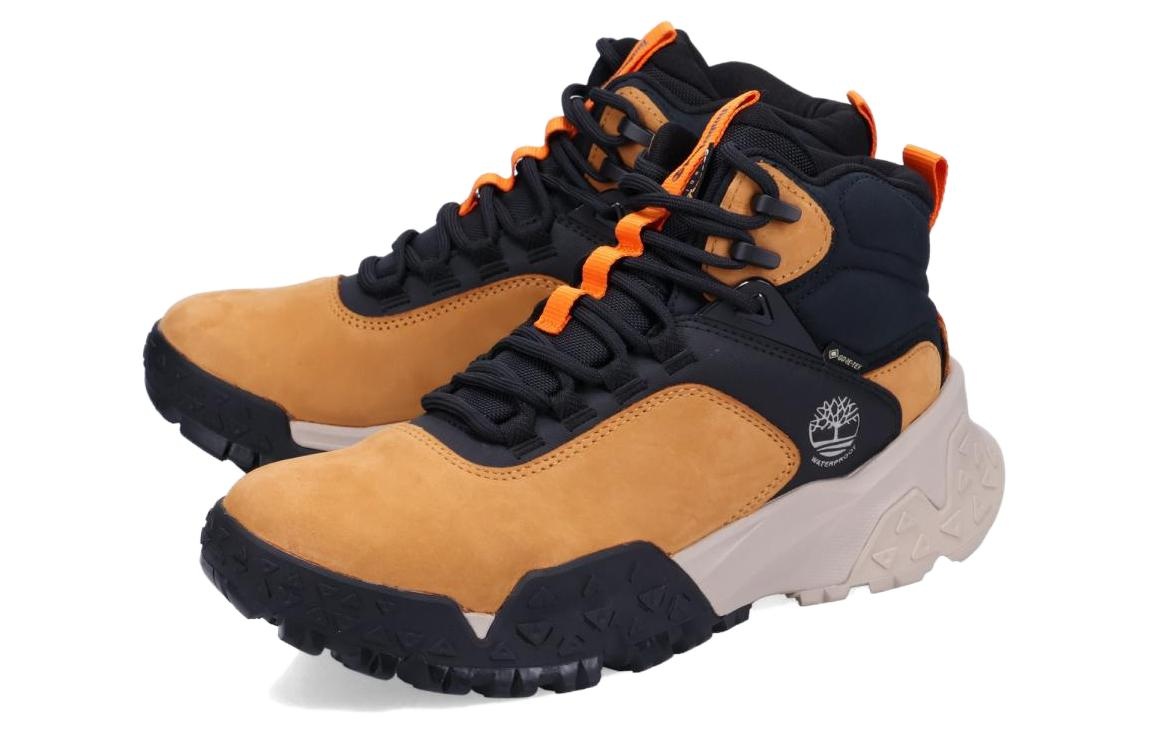 Timberland Motion Scramble Mid Lace Up Hiking Boot with GORE-TEX Bootie 'Wheat Nubuck' TB0A6B4S754 - 3