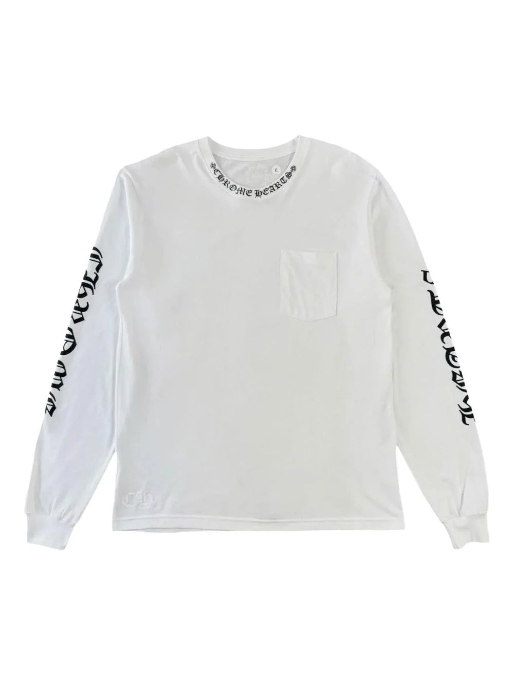 logo-print long-sleeve T-shirt - 1