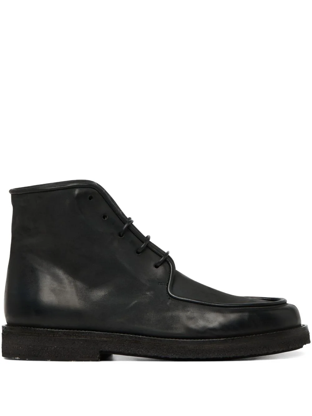 lace-up leather desert boots - 1