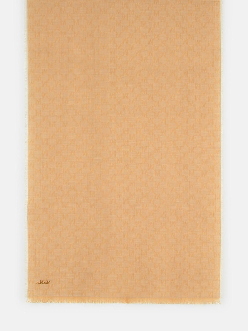 Max Mara 'MAGICO' CAMEL VIRGIN WOOL SCARF outlook
