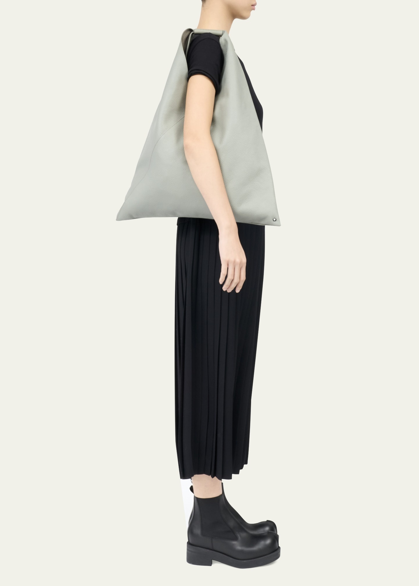 Classic Japanese Leather Hobo Bag - 3