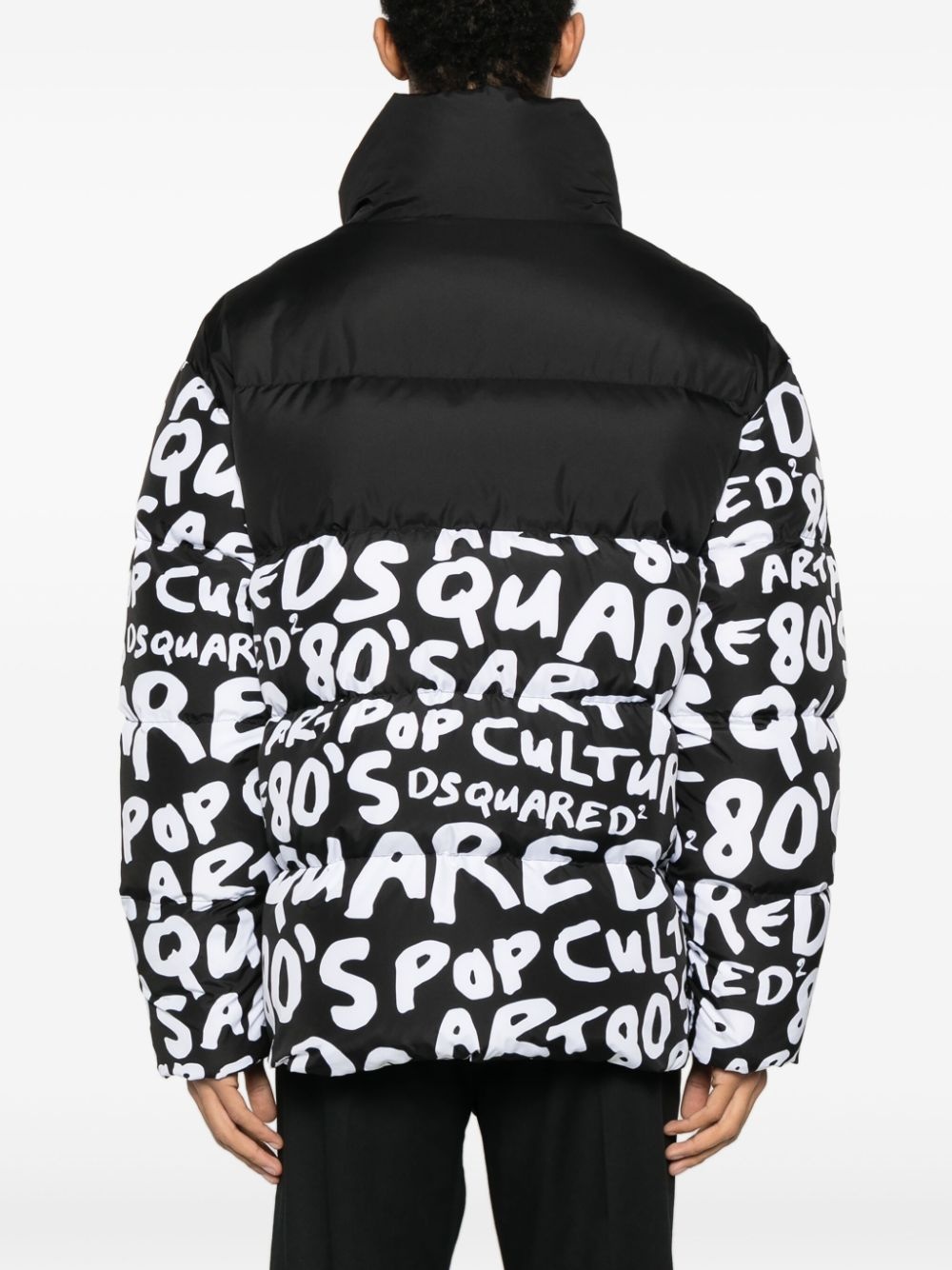 D2 Pop 80's two-tone padded jacket - 4
