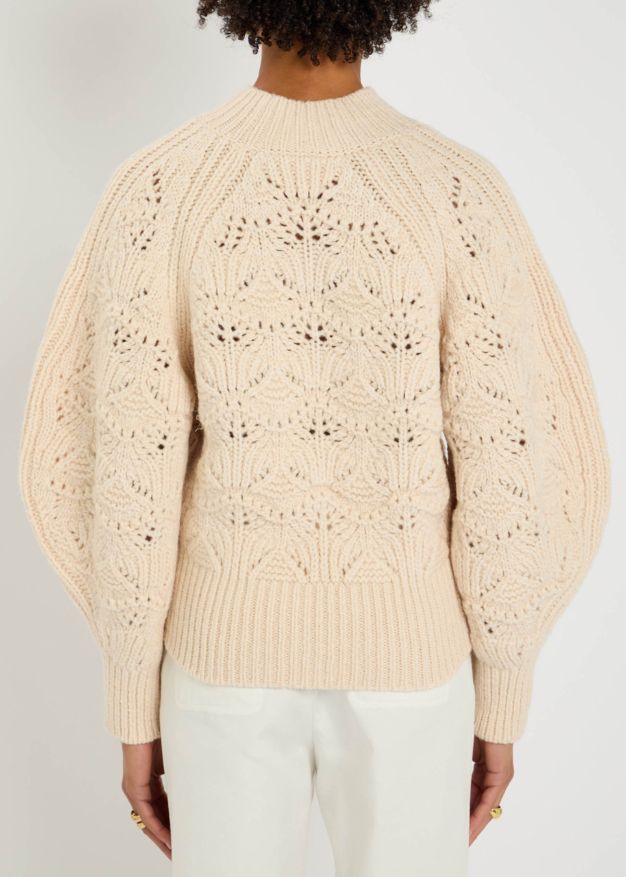 Zimmermann Hypnotic Cable-knit Wool Jumper - 3
