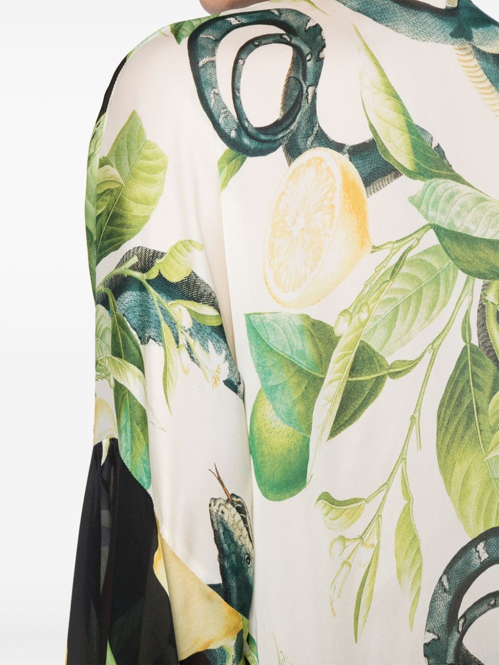 graphic-print silk shirt - 5