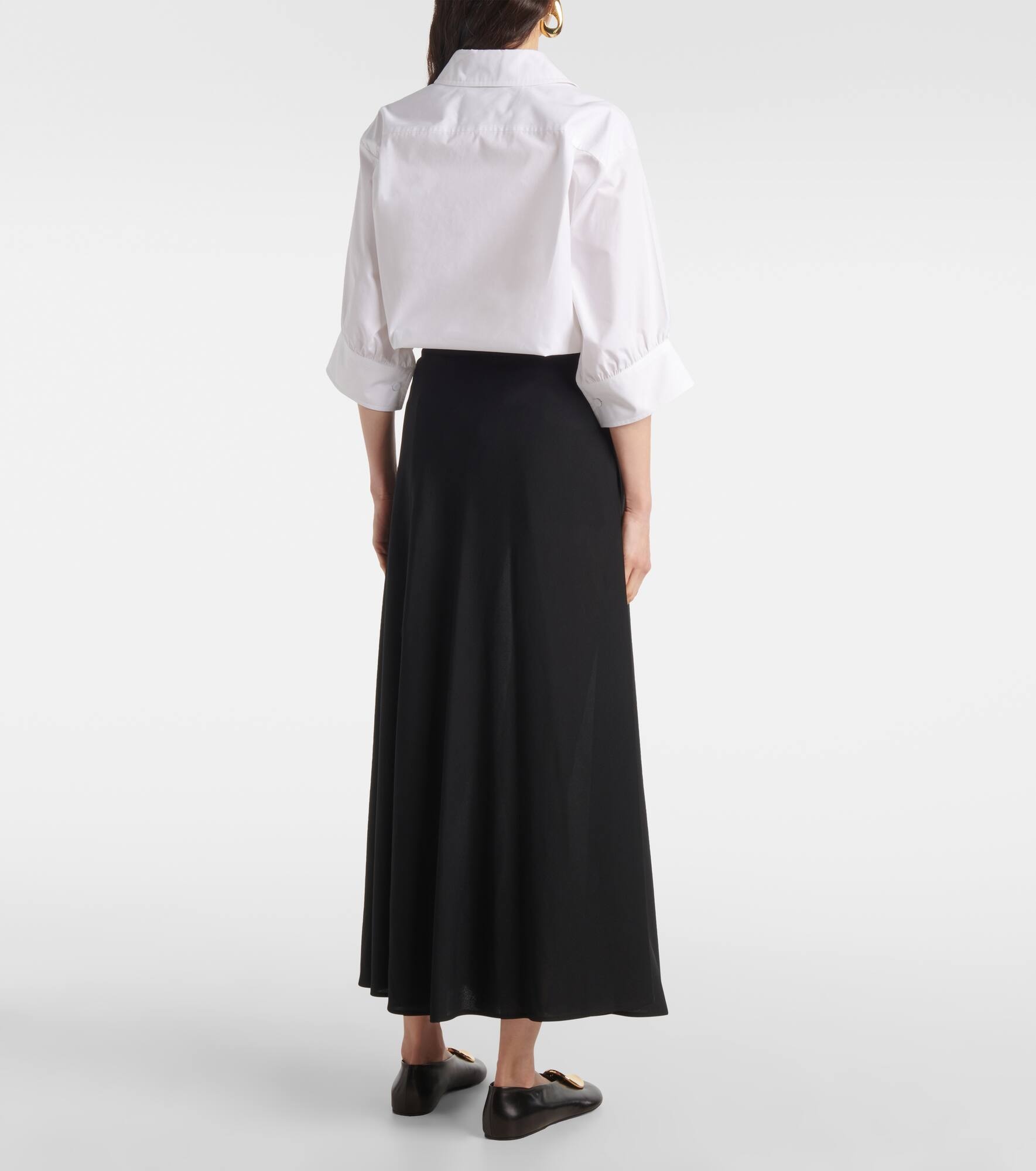 Pleated midi skirt - 3