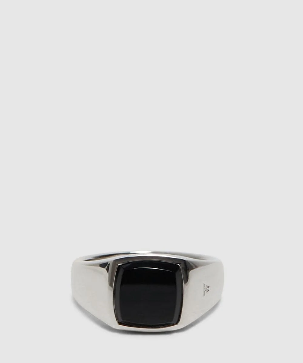 Polished onyx kay ring - 1