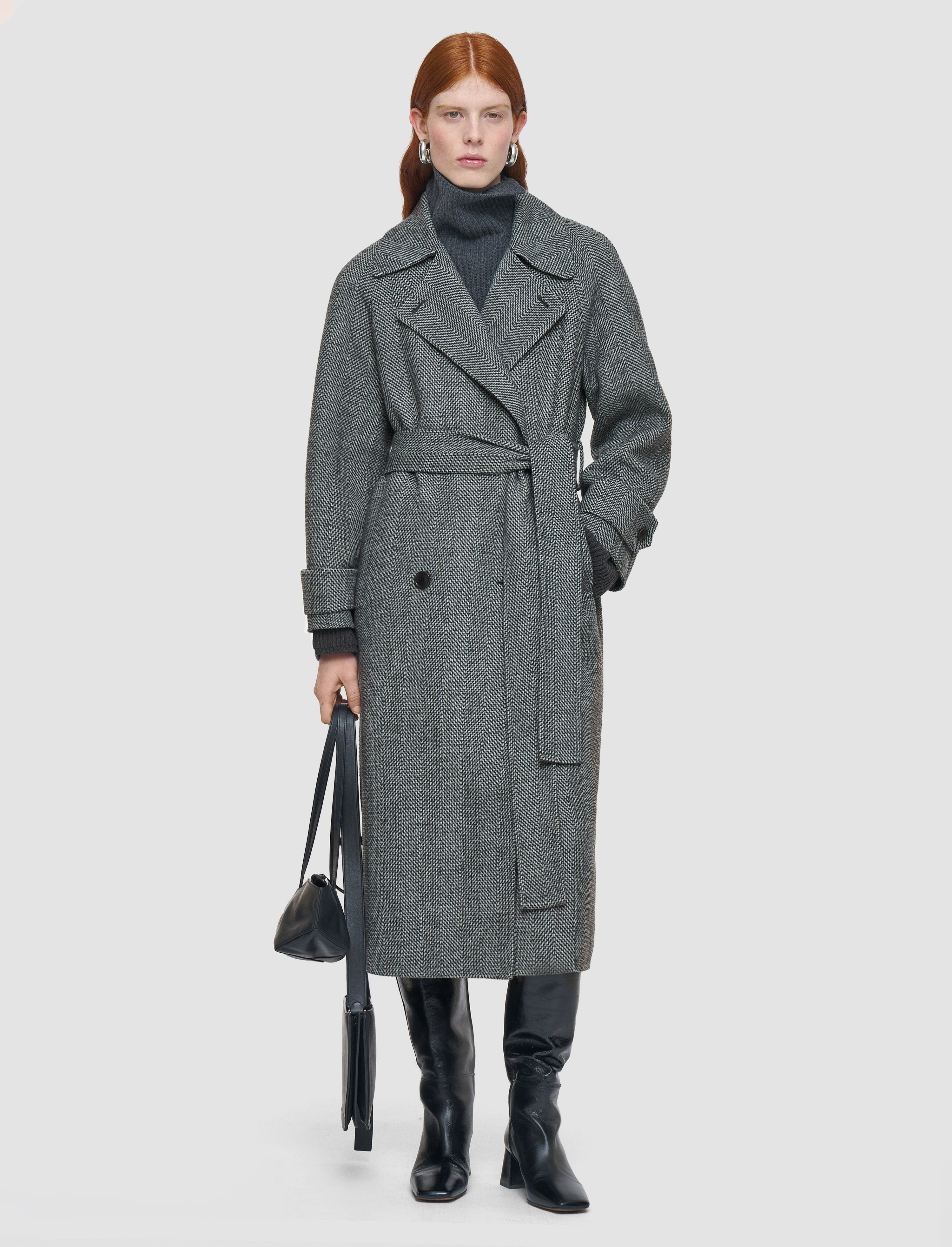 Navarre Linear Double Face Wool Coat - 3