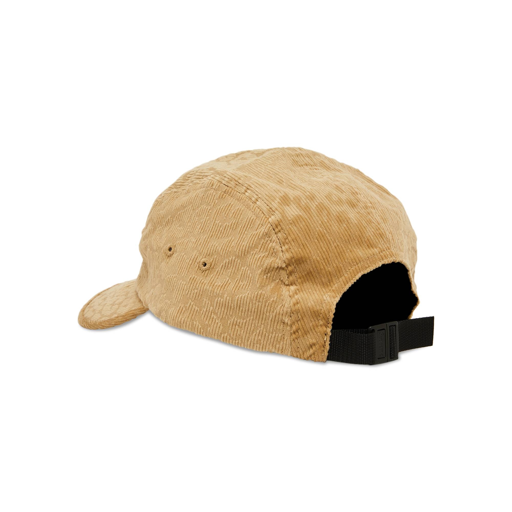 Supreme Leopard Corduroy Camp Cap 'Beige' - 3